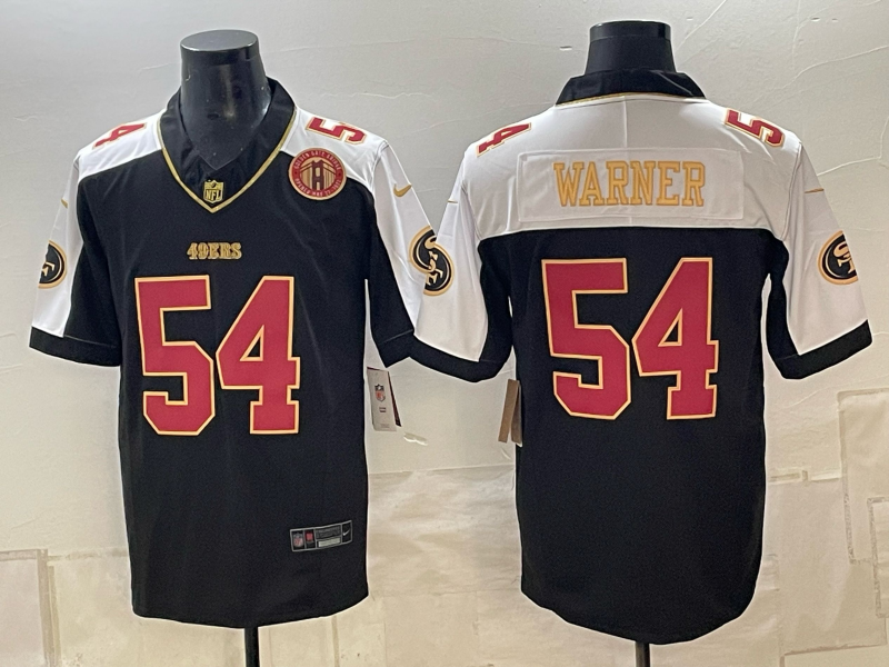 Men 2026 Nike San Francisco 49ers #54 Warner Black NFL Jersey 1025005->san francisco 49ers->NFL Jersey